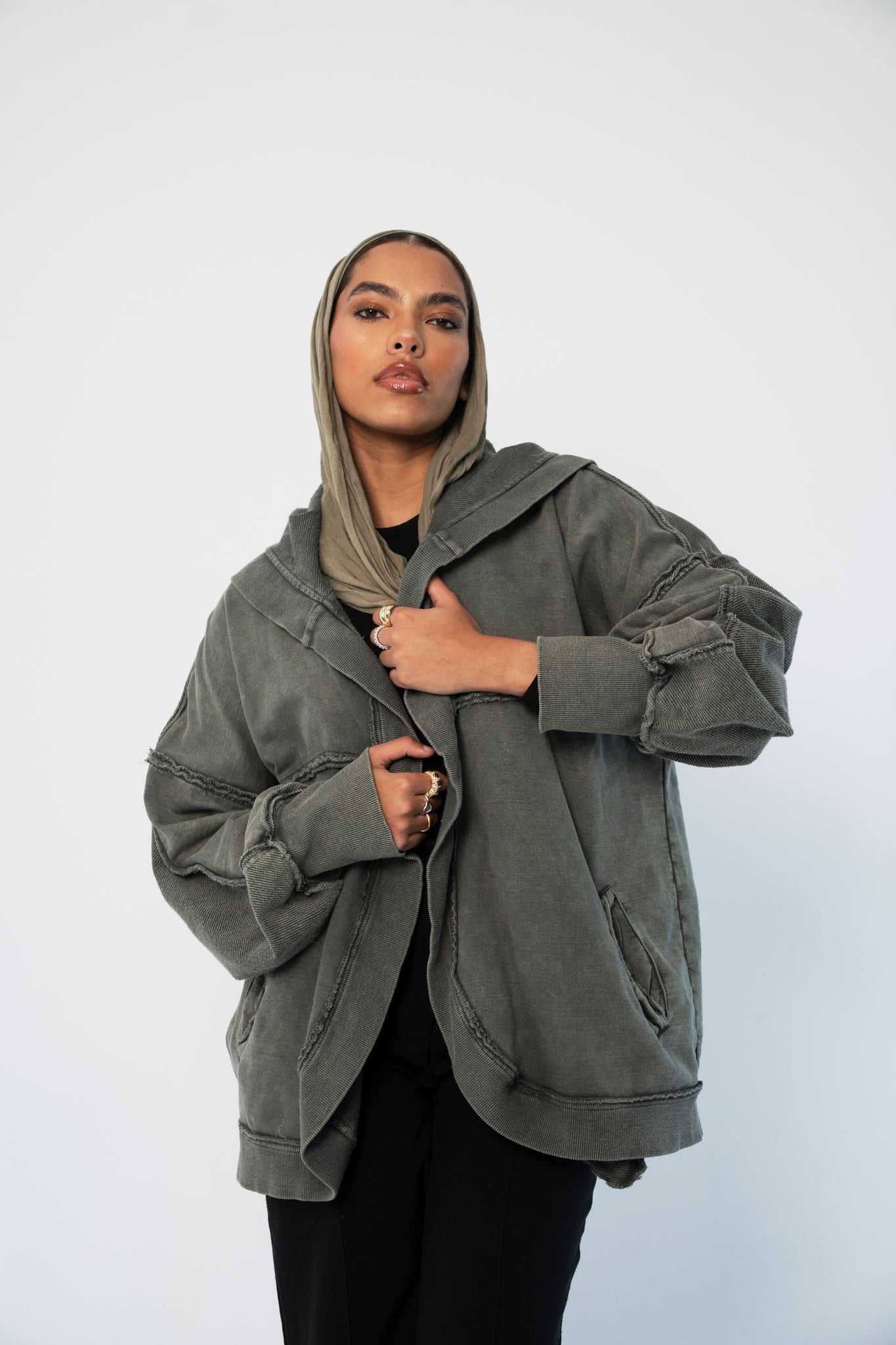 The Free Cardi In Olive