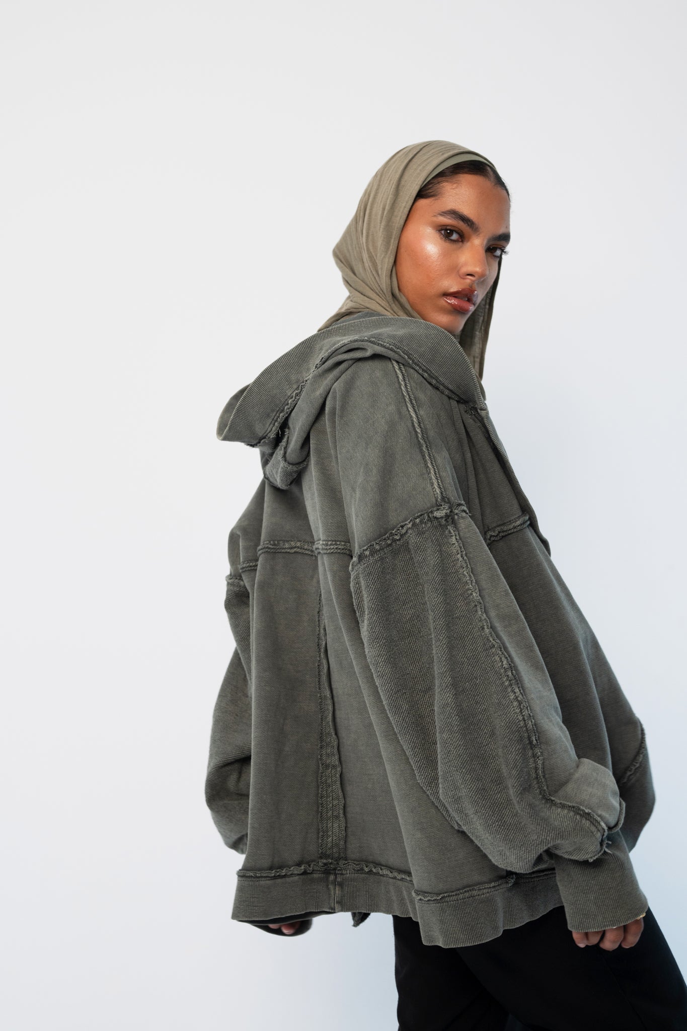 The Free Cardi In Olive
