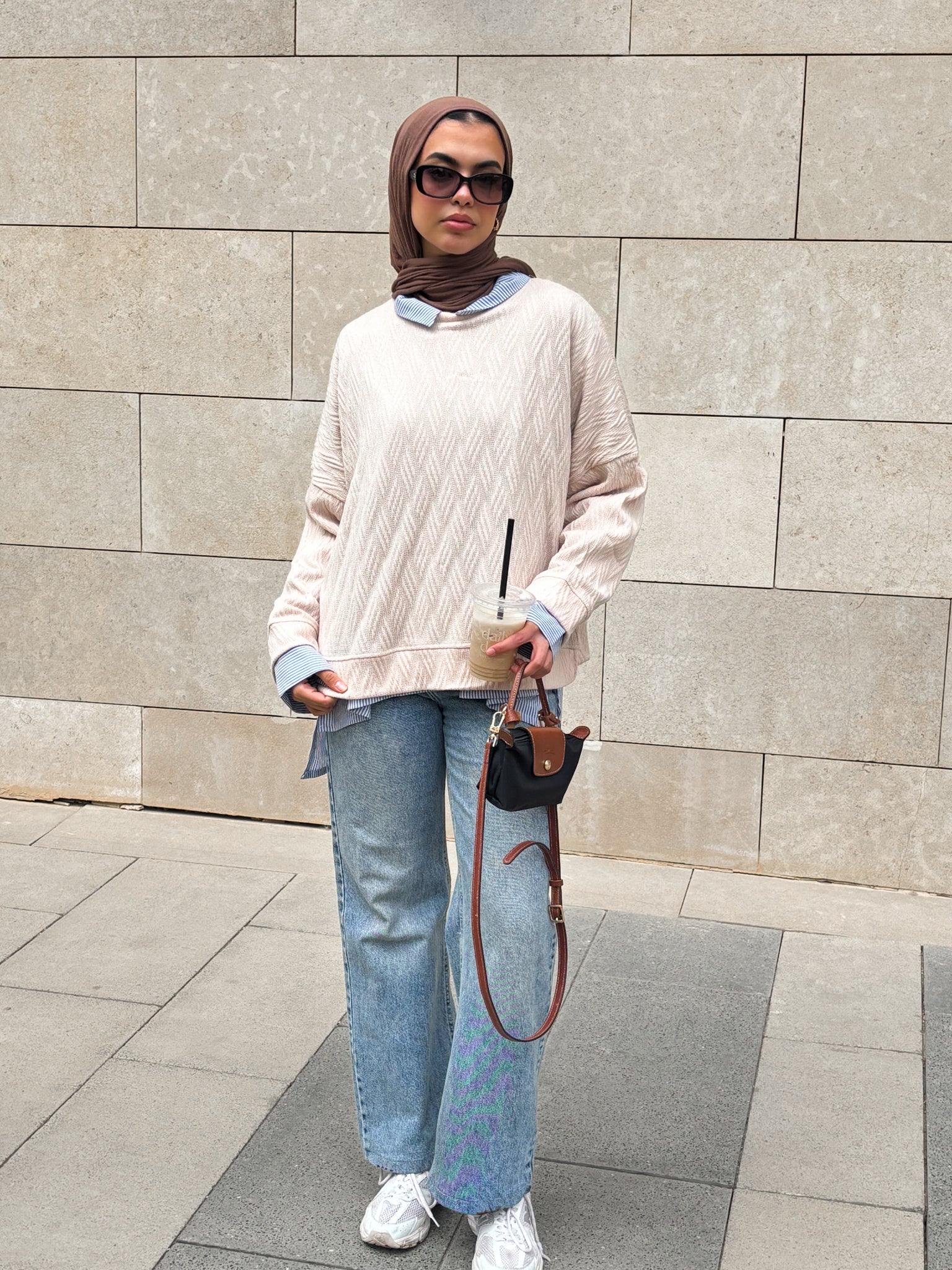 Knit Sweater In Beige