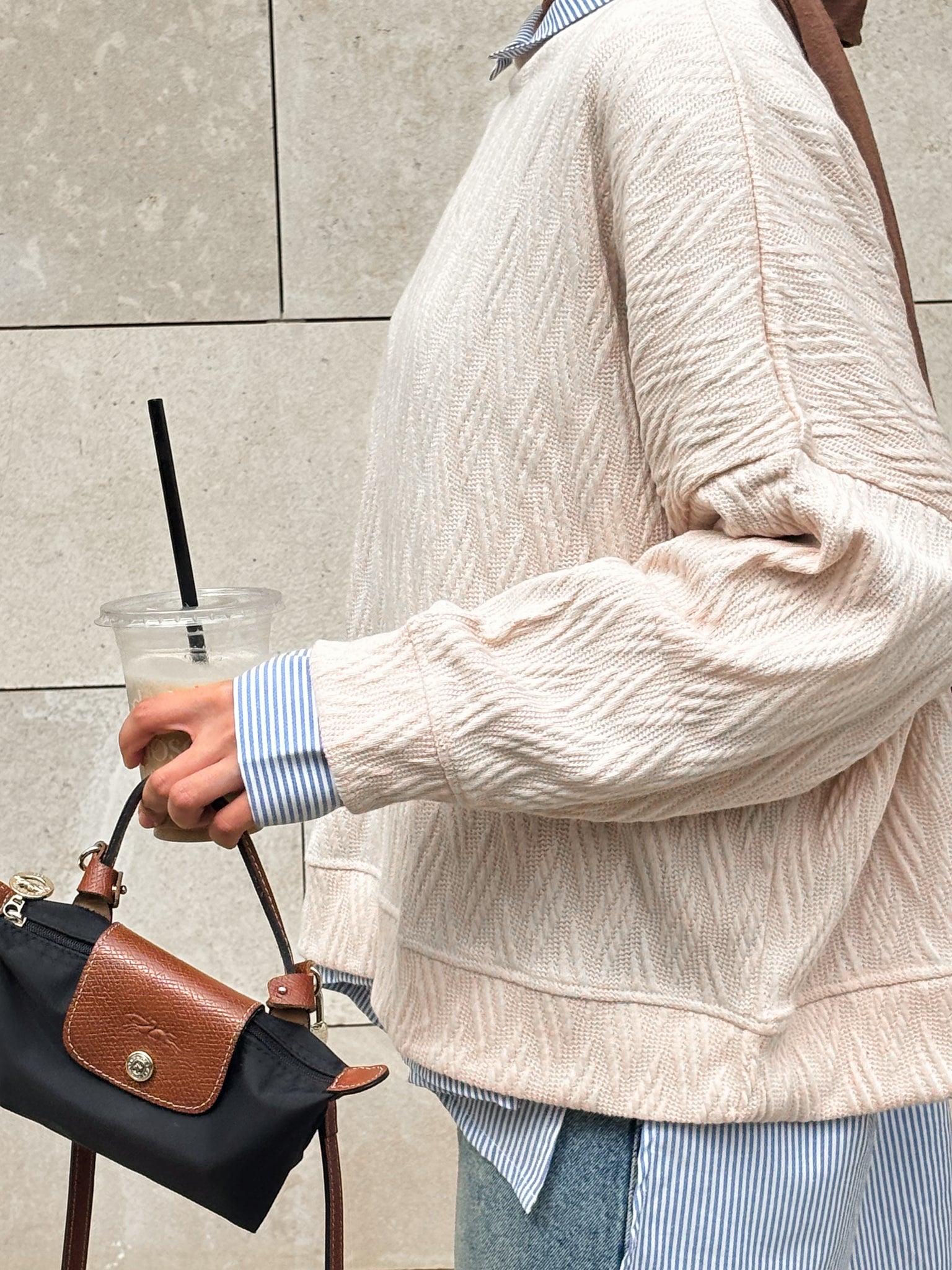 Knit Sweater In Beige