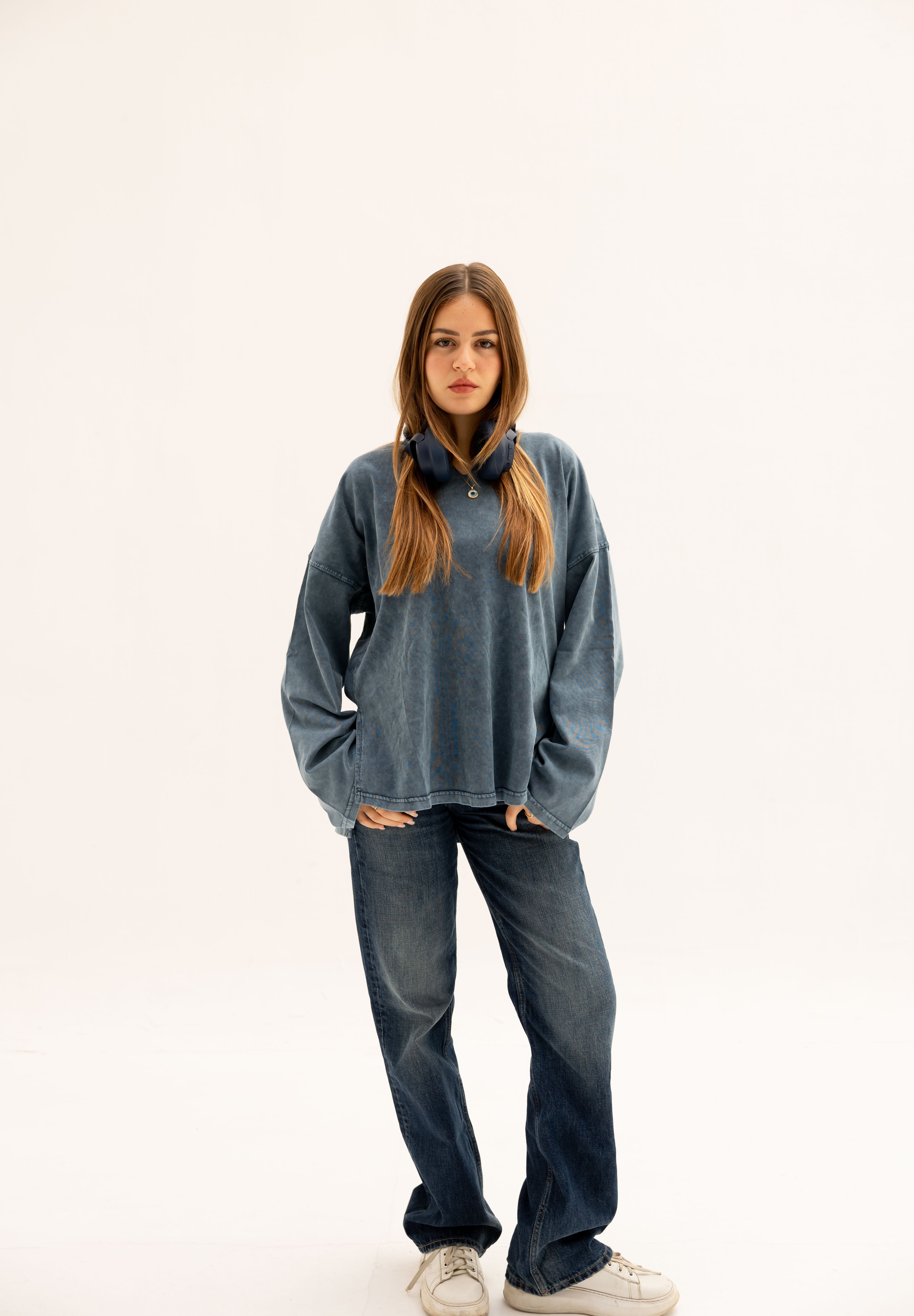 Origin Her Washed Tee In Egyptian Blue