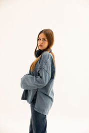 Origin Her Washed Tee In Egyptian Blue