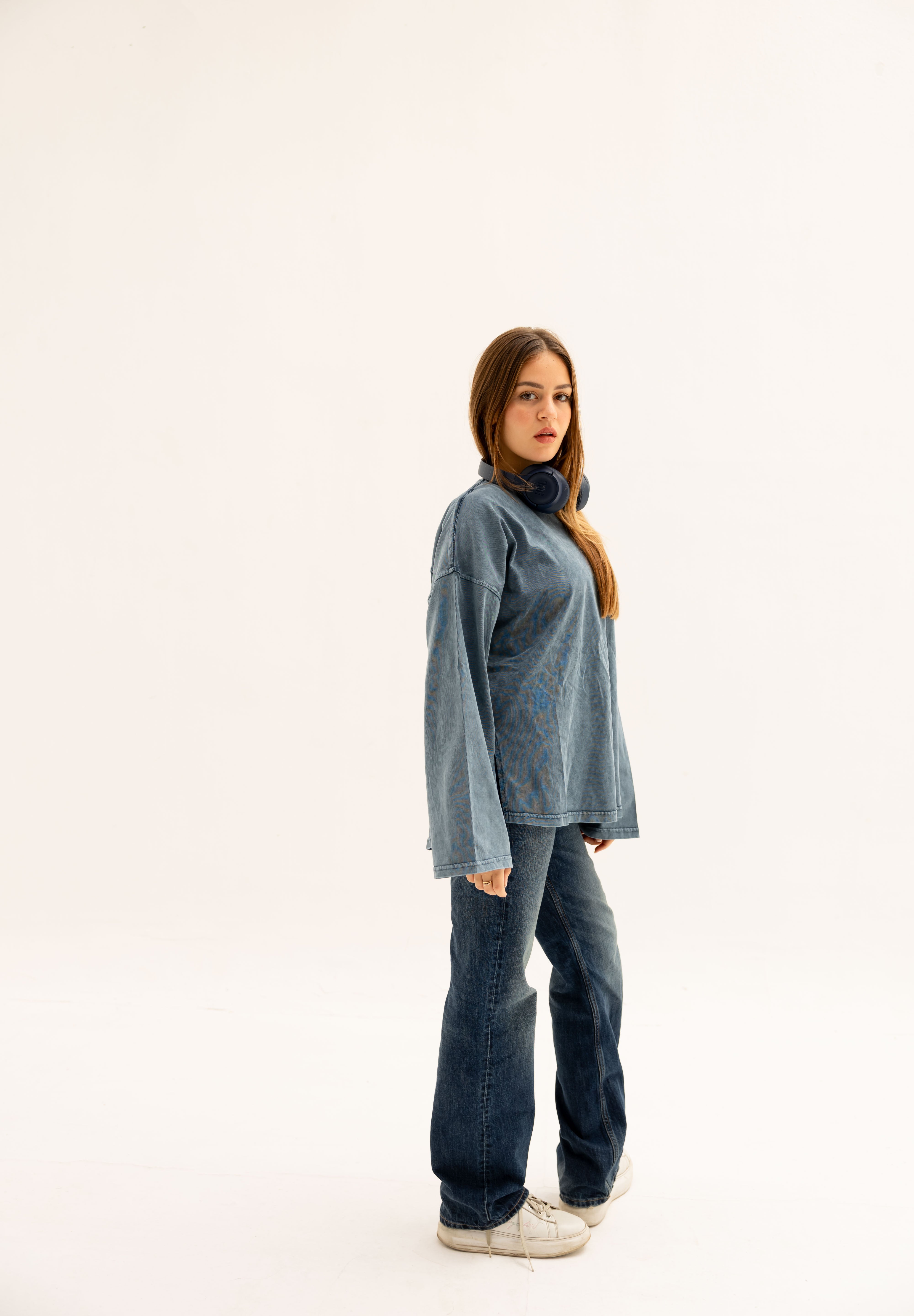 Origin Her Washed Tee In Egyptian Blue