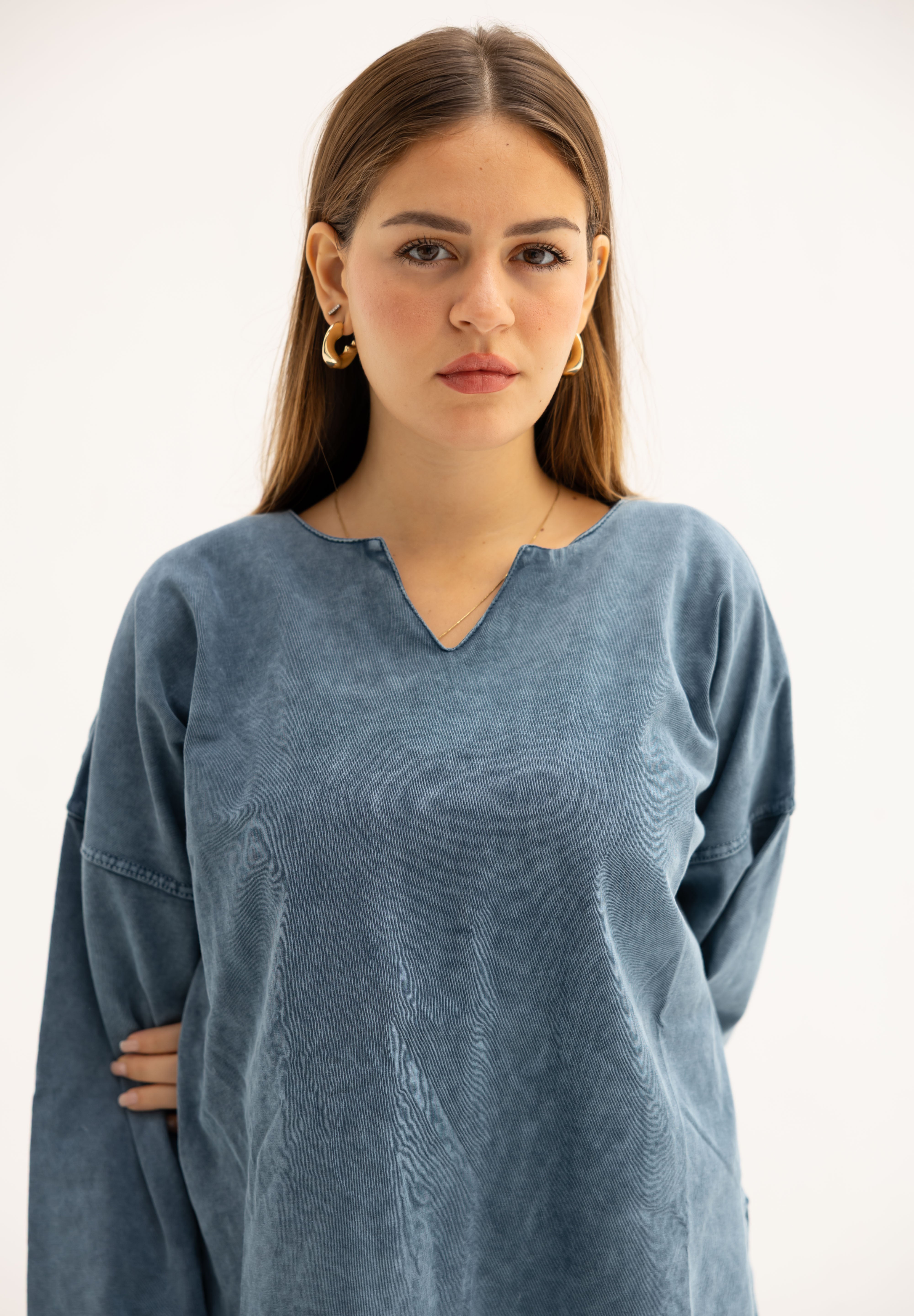 Origin Her Washed Tee In Egyptian Blue