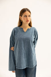 Origin Her Washed Tee In Egyptian Blue