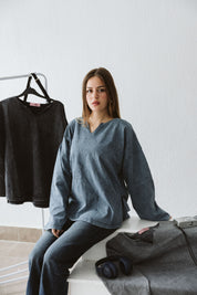 Origin Her Washed Tee In Egyptian Blue