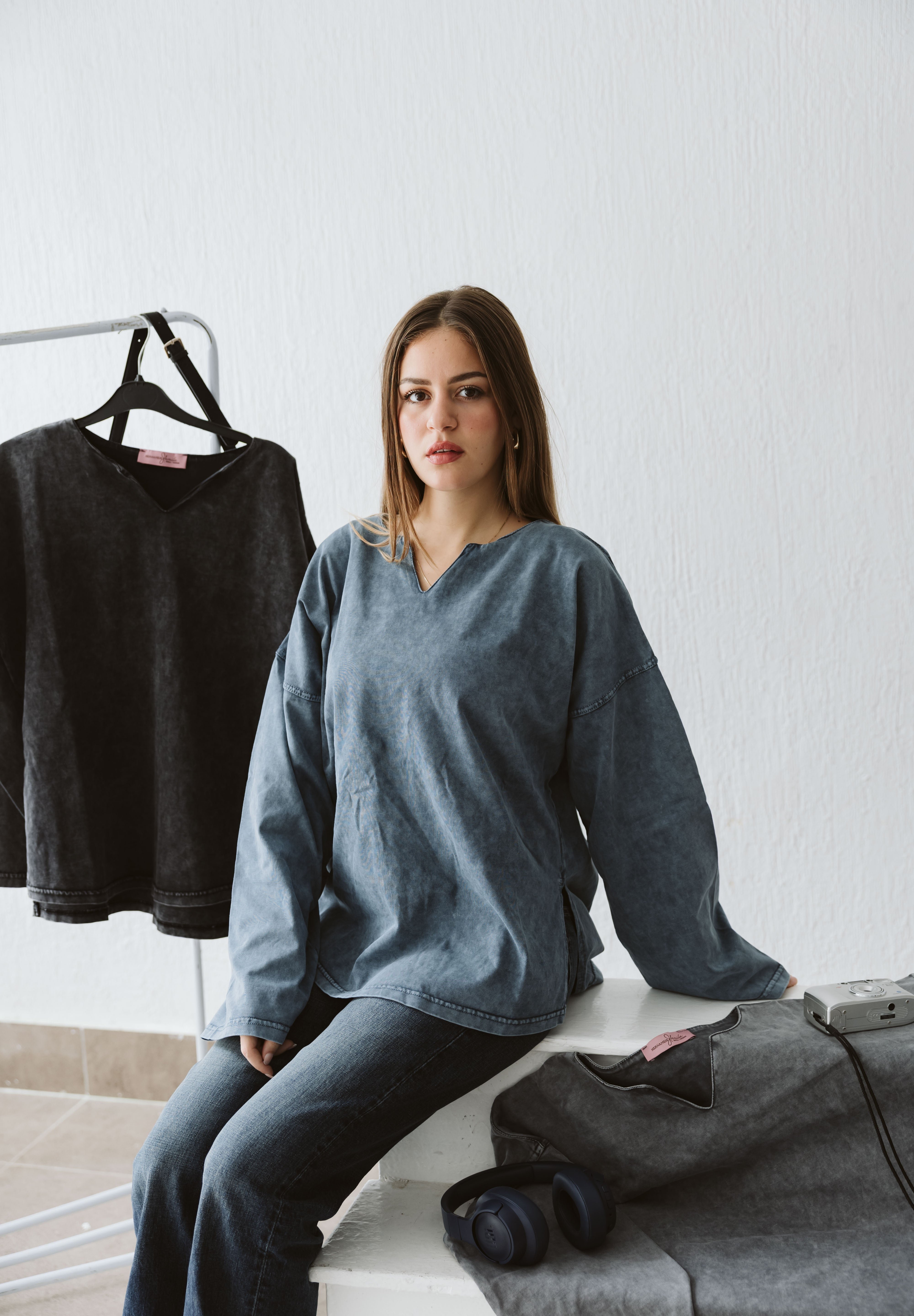 Origin Her Washed Tee In Egyptian Blue