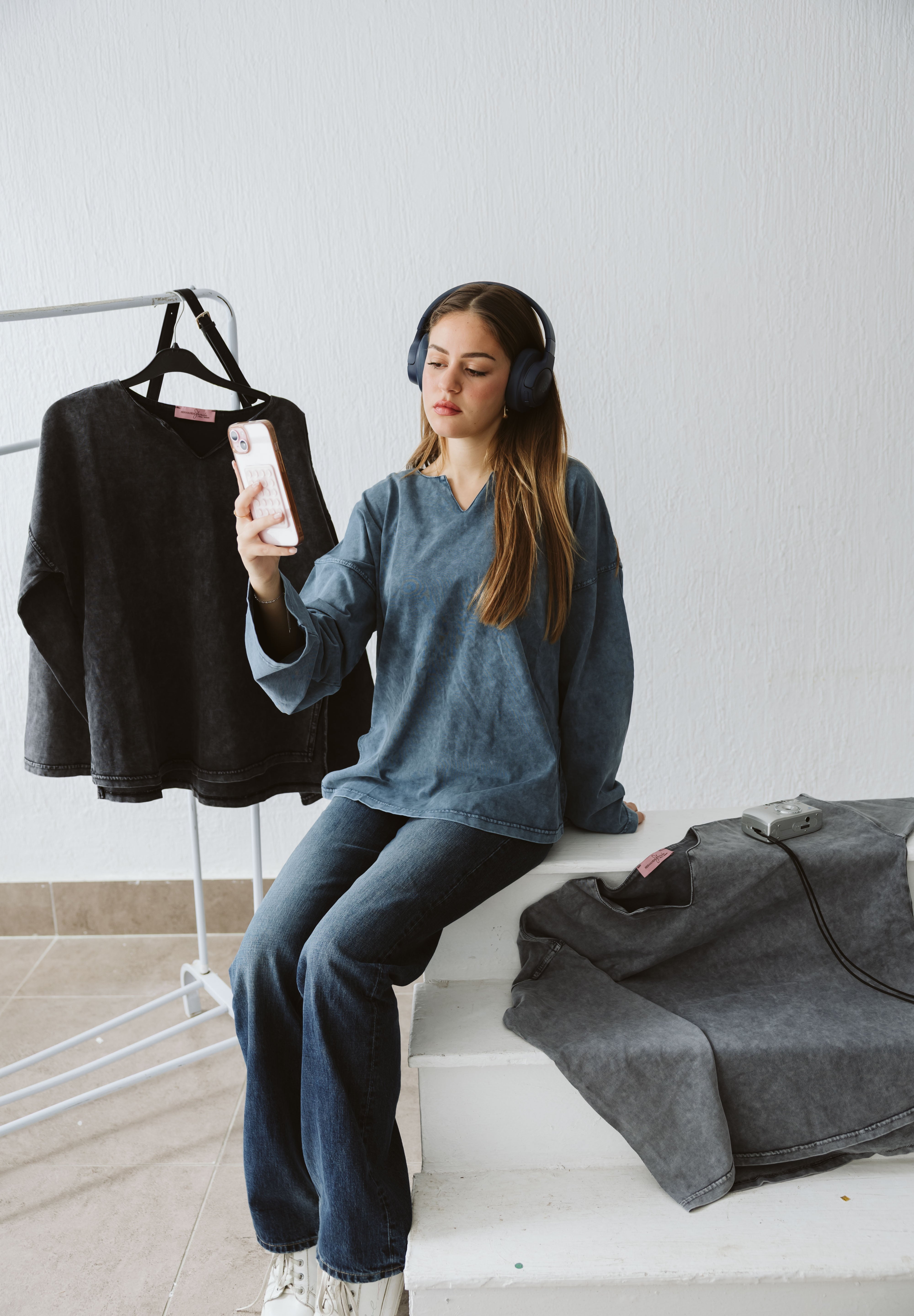 Origin Her Washed Tee In Egyptian Blue