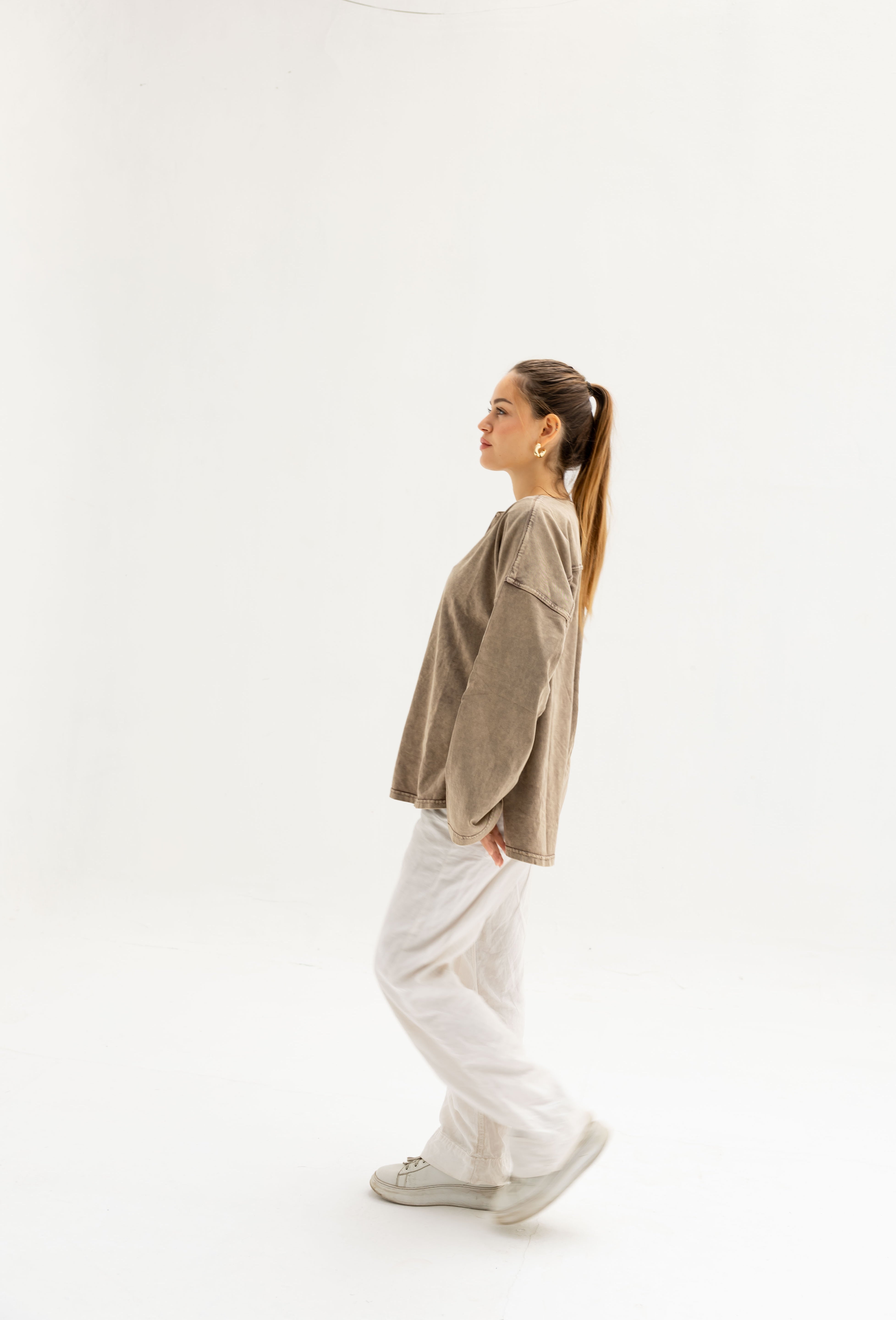 Origin Her Washed Tee In Wood