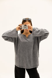 Origin Her Washed Tee In Shadow