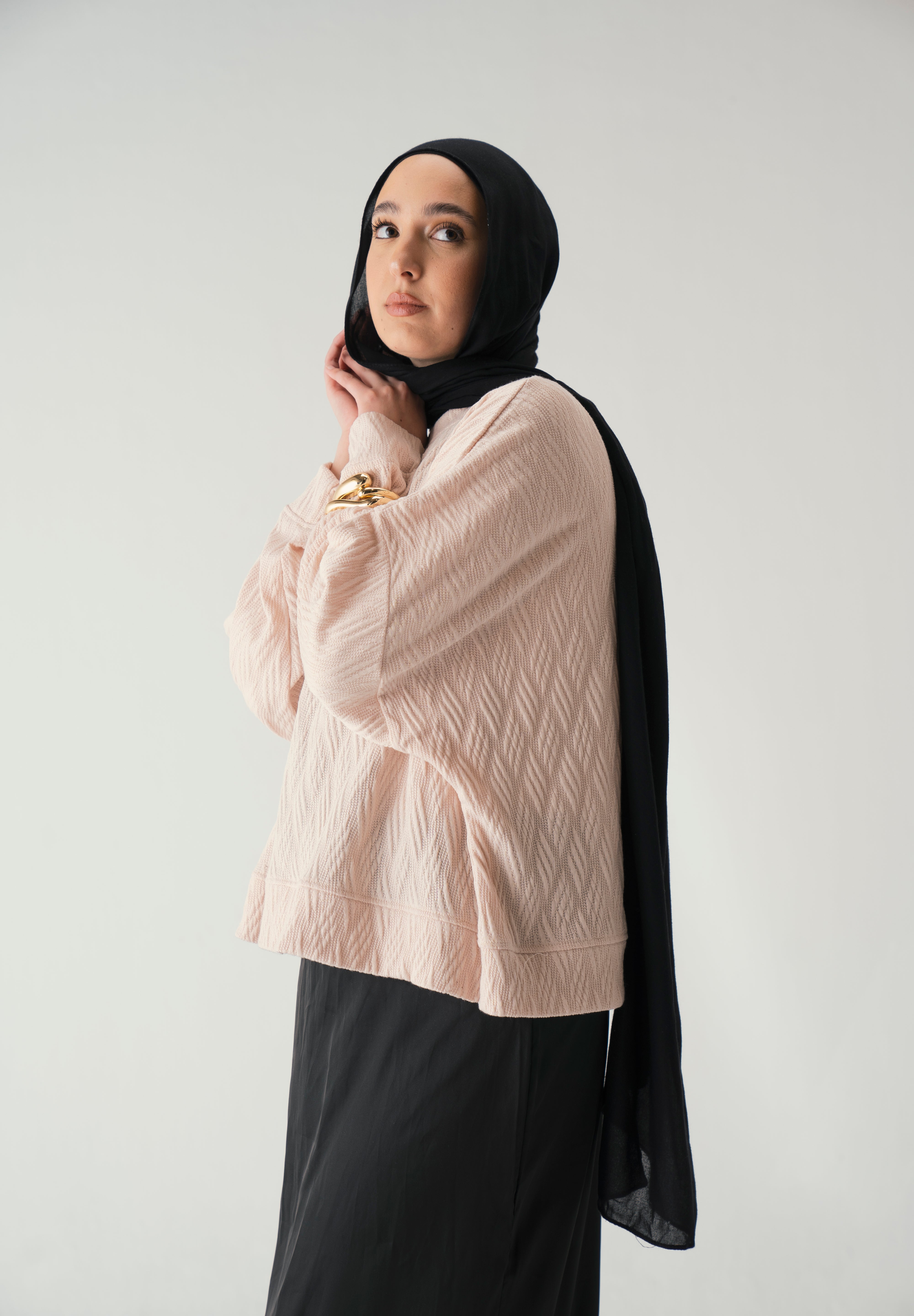 Knit Sweater In Beige