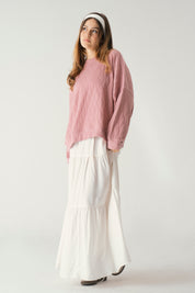 Knit Sweater In rose