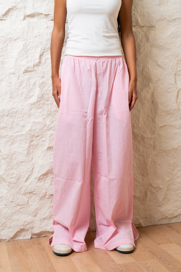 Linen Pants In Light Pink