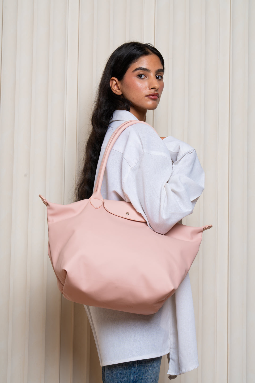 All Day Tote Bag In Powder Pink