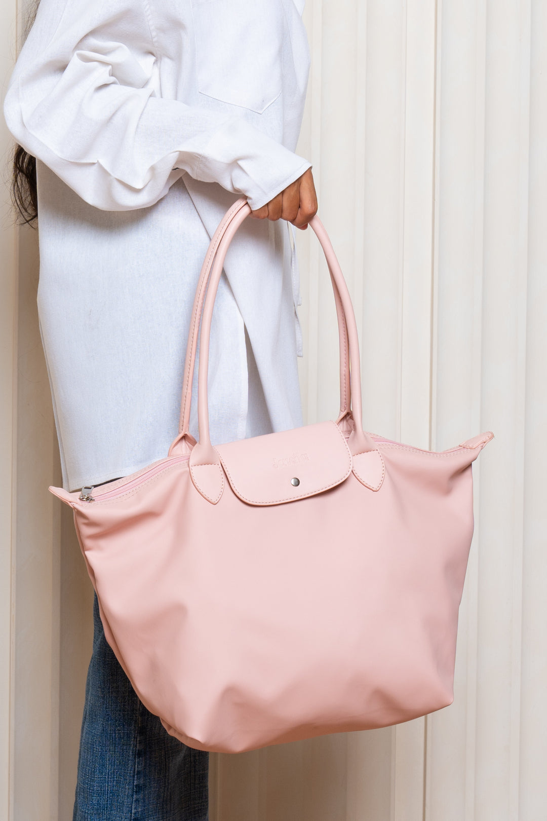 All Day Tote Bag In Powder Pink