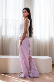 Linen Pants In Lavender