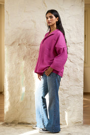 Linen Cerise Shirt