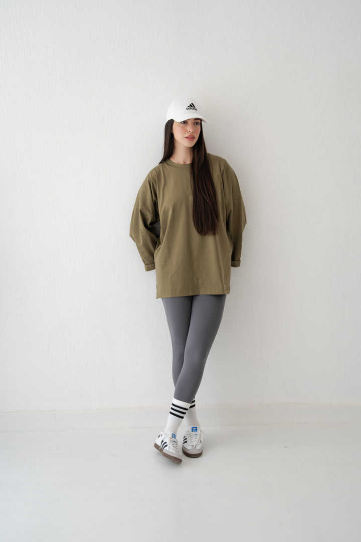 Olive Oversized Blouse