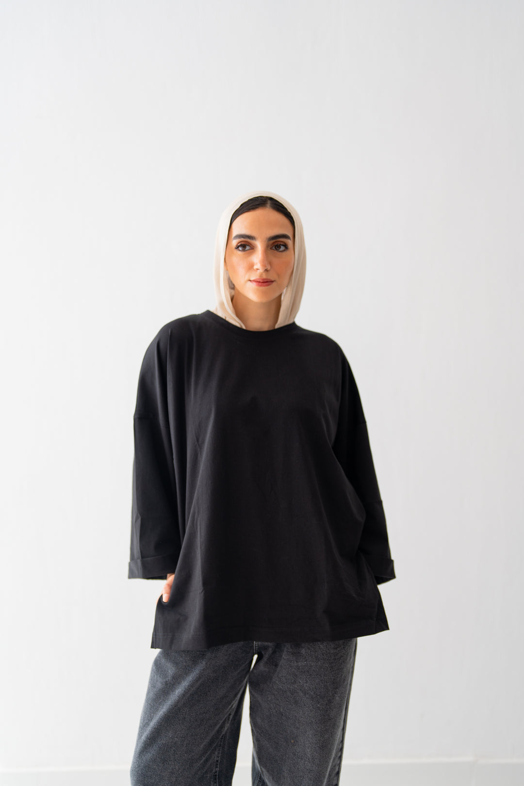 Black Oversized Blouse