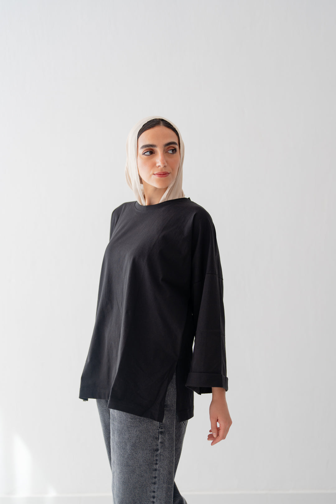 Black Oversized Blouse