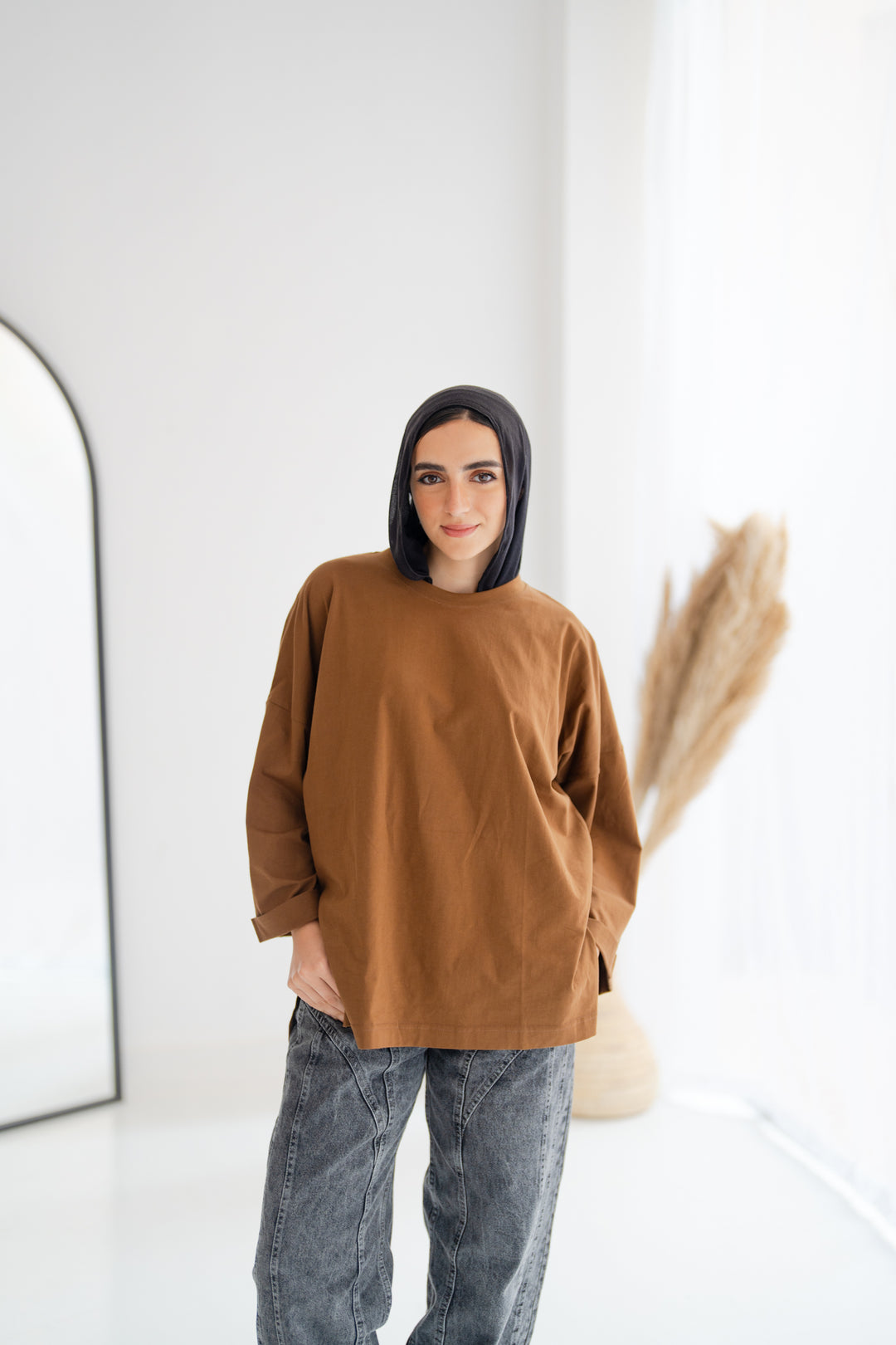 Caramel Brown Oversized Blouse