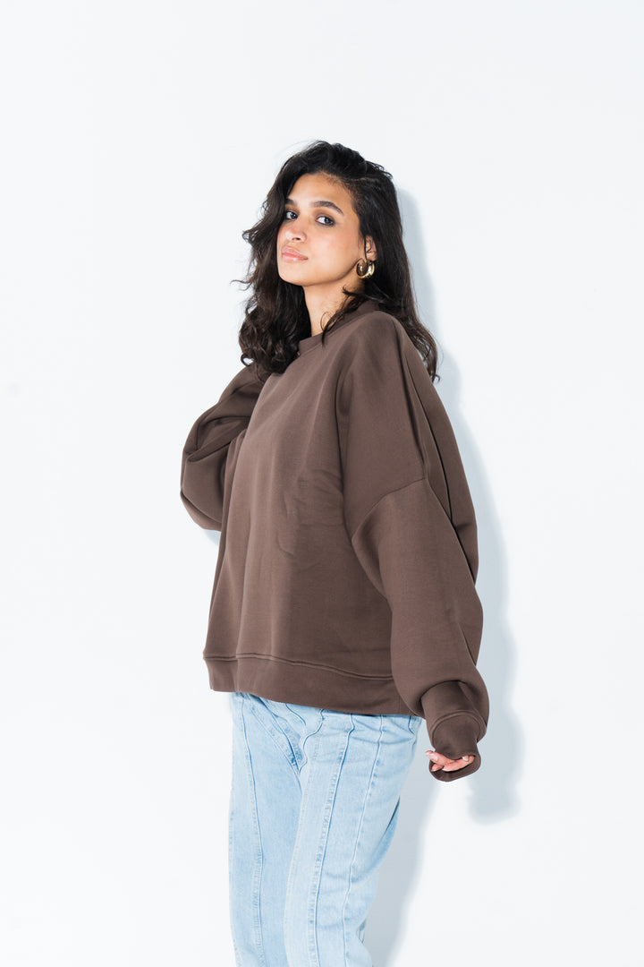 Brown Crewneck Sweatshirt