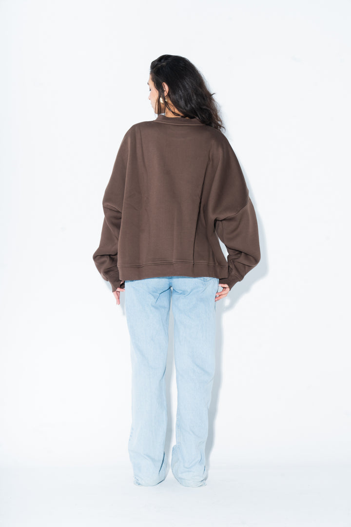 Brown Crewneck Sweatshirt