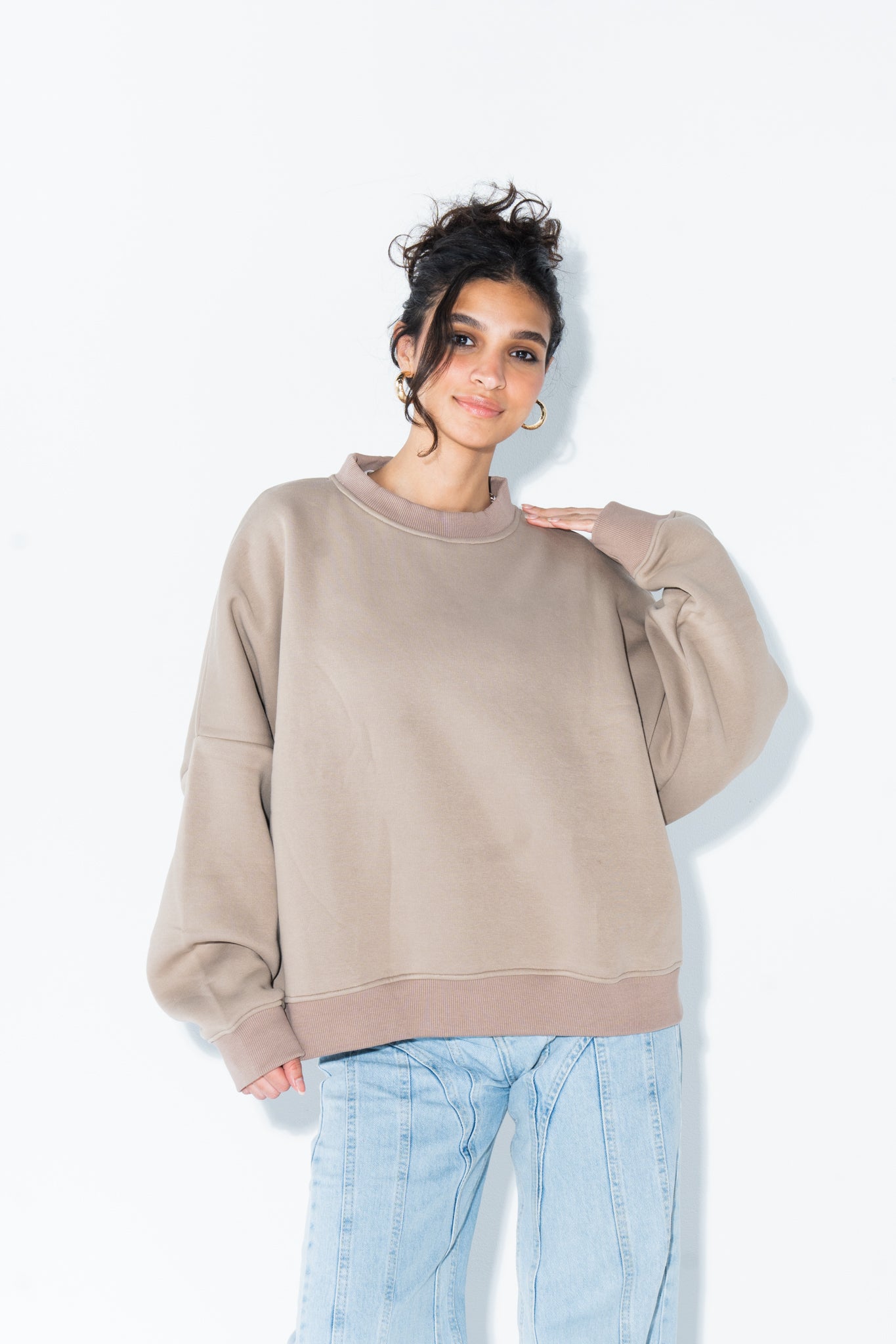 Coffee Crewneck Sweatshirt JAMILACO