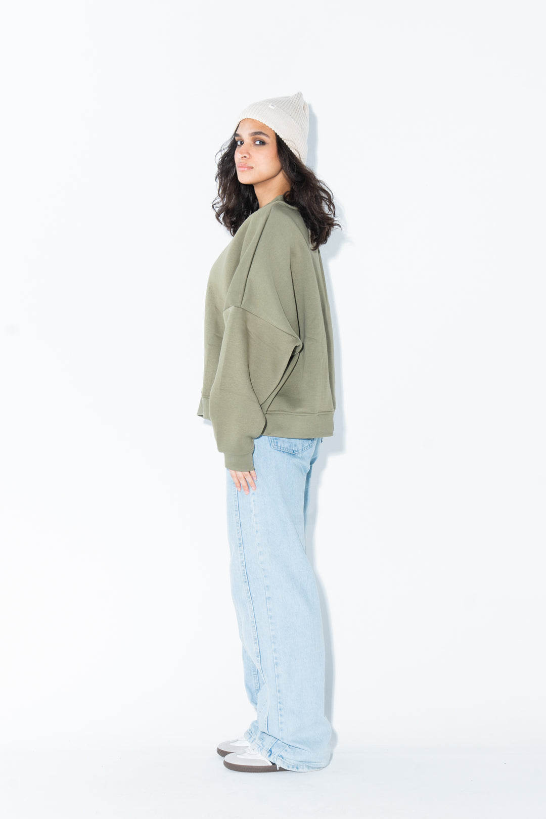 Olive Crewneck Sweatshirt