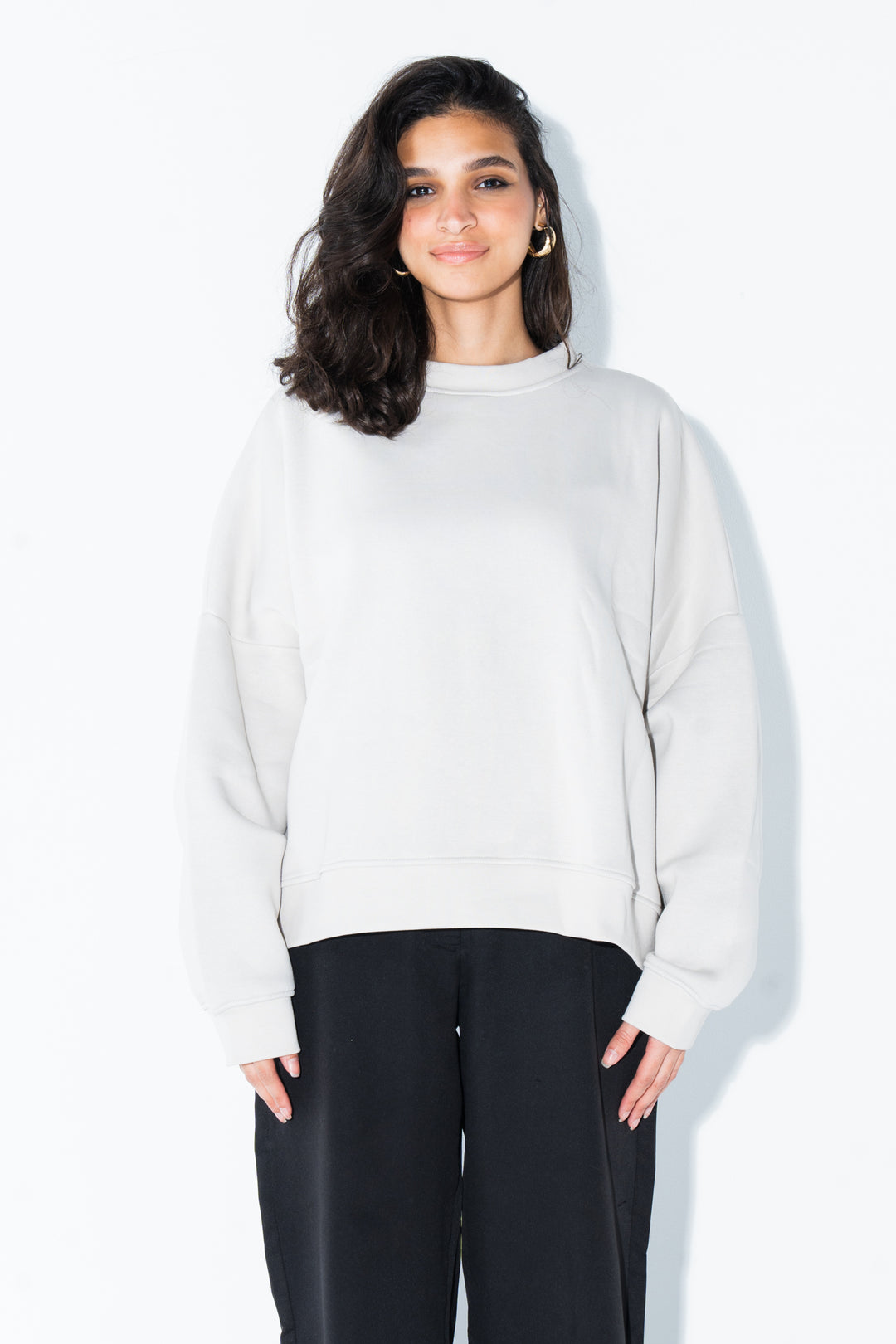 Greyish Crewneck Sweatshirt