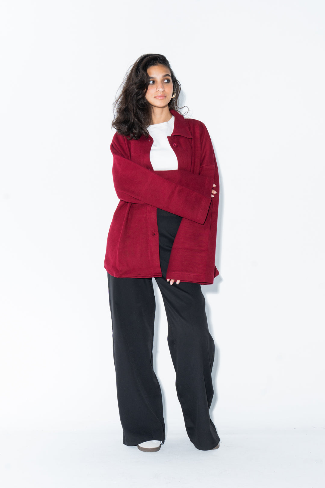 The Cloudy Jacket IN BURGANDY