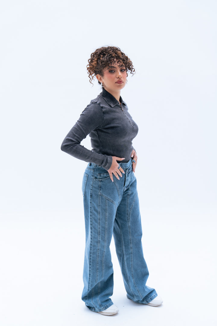 River Relaxed Fit Straight Leg Jeans