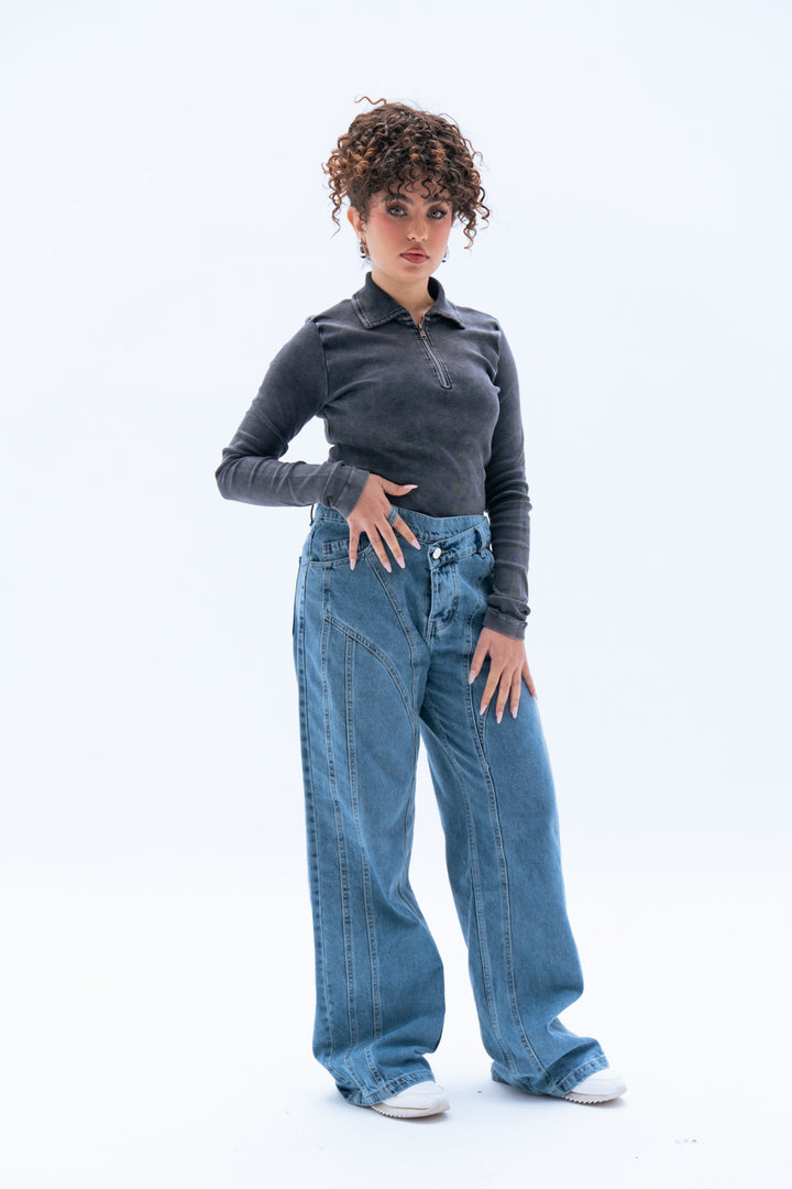 River Relaxed Fit Straight Leg Jeans