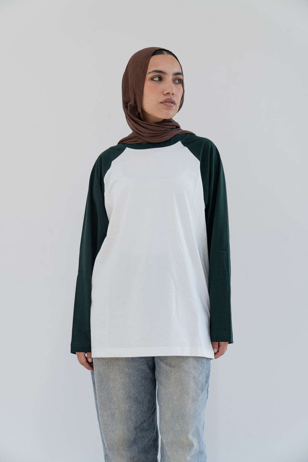 Colorblock Green Sleeve Tee