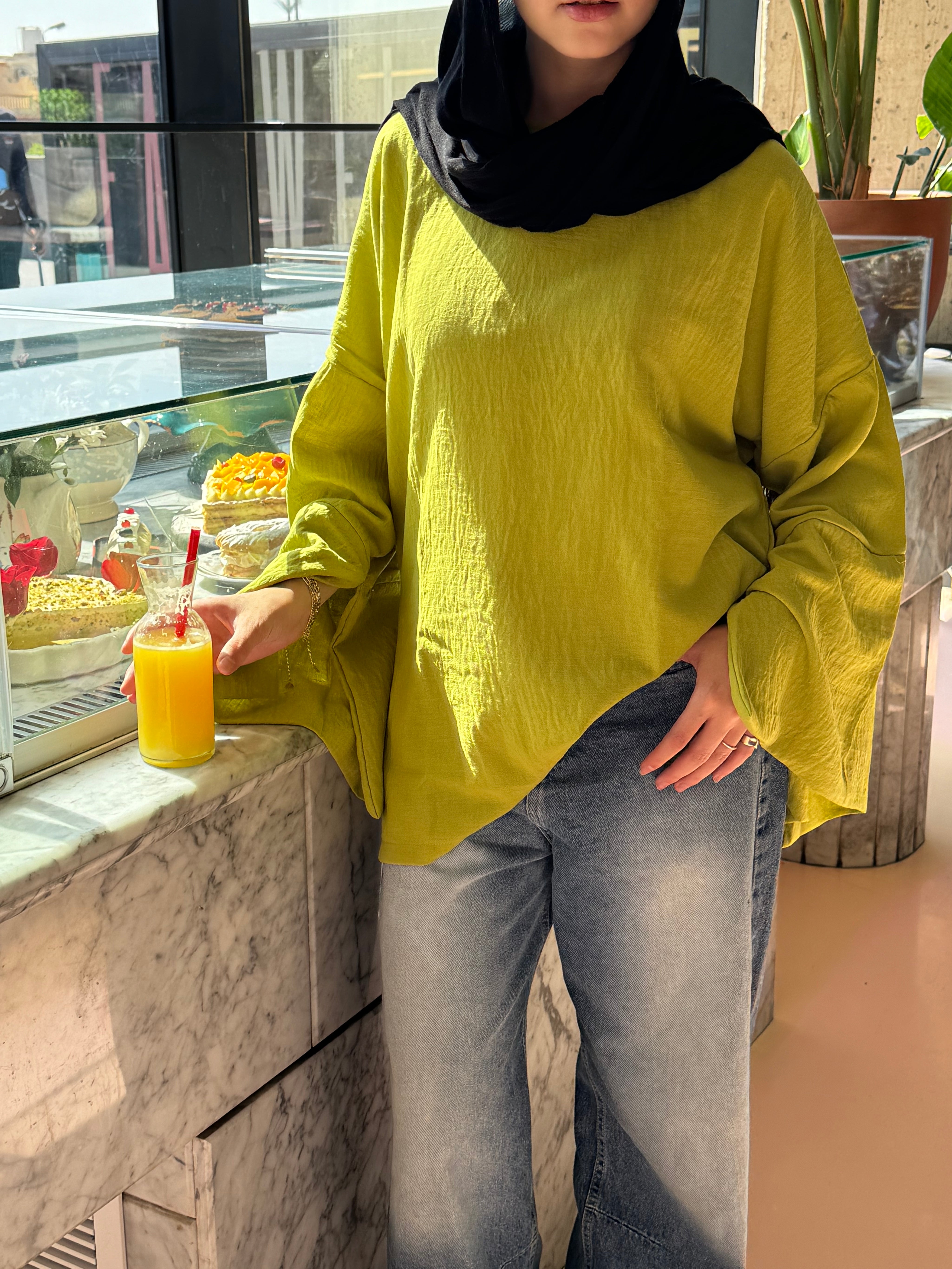 Linen Blouse In Lemon
