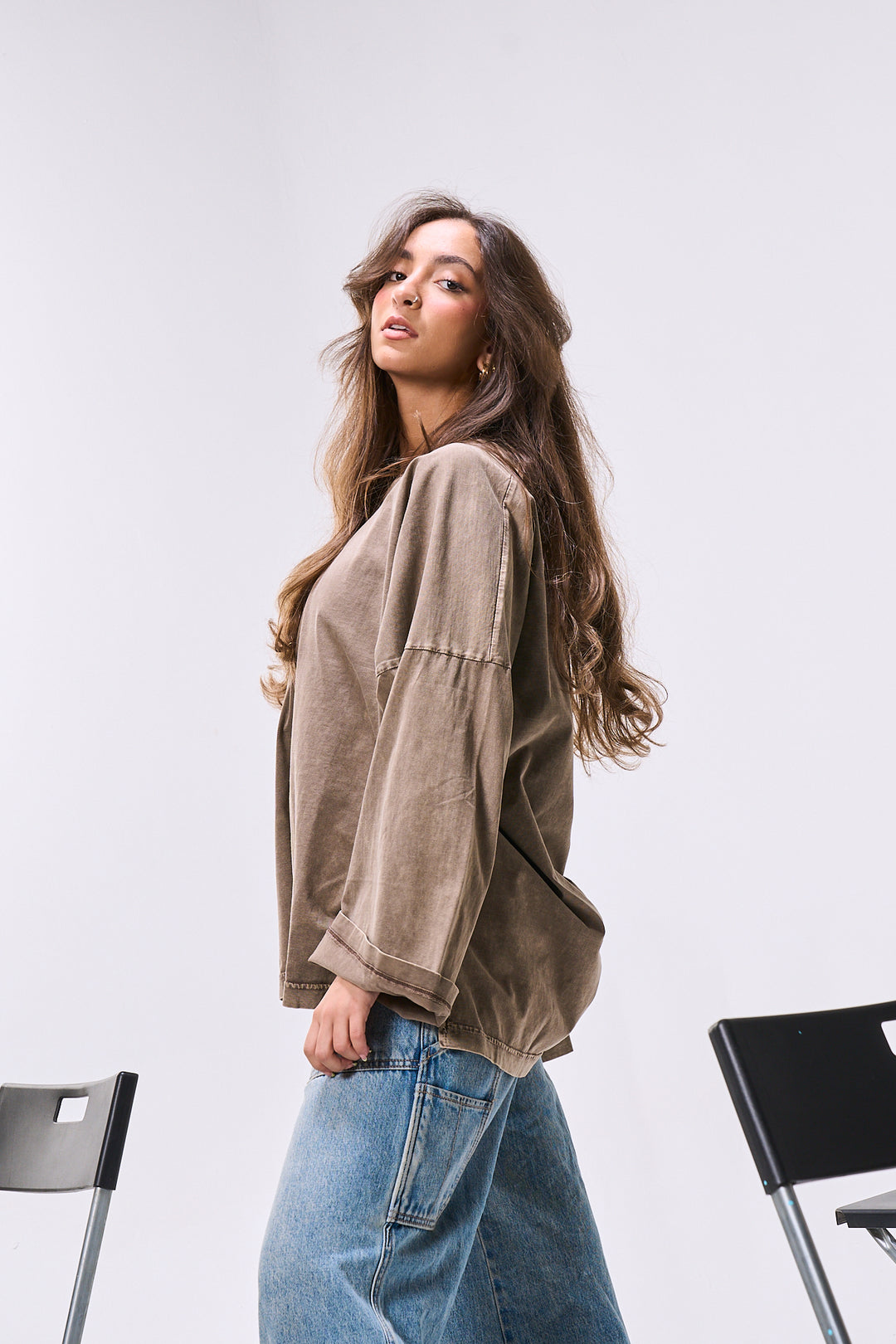 Wood Oversized Washed T-shirt