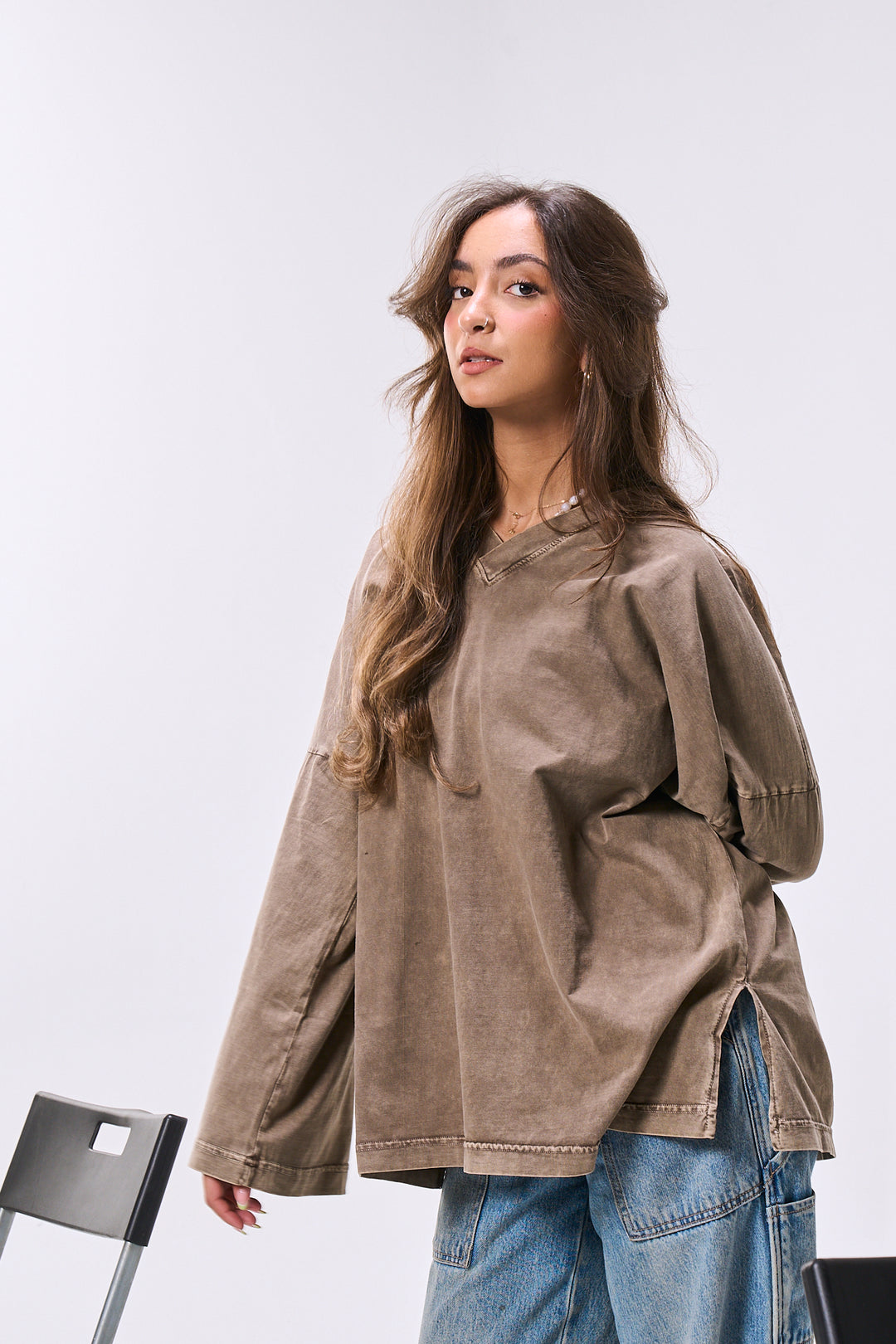 Wood Oversized Washed T-shirt