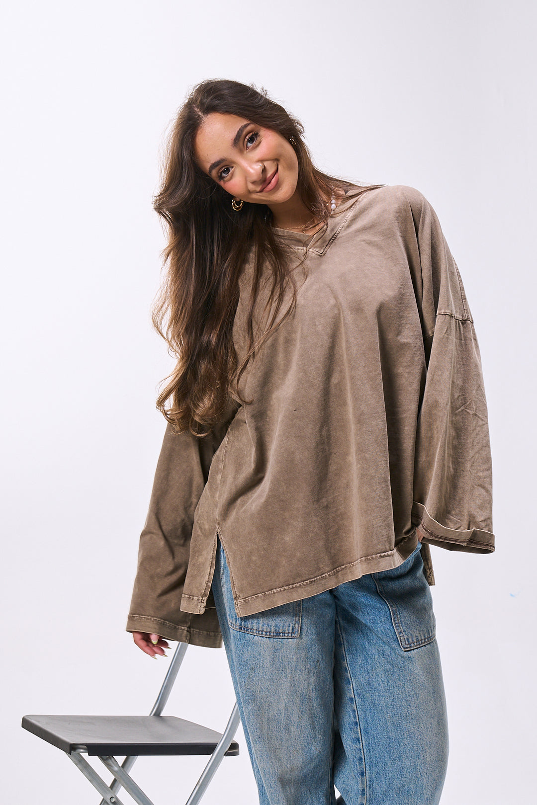 Wood Oversized Washed T-shirt