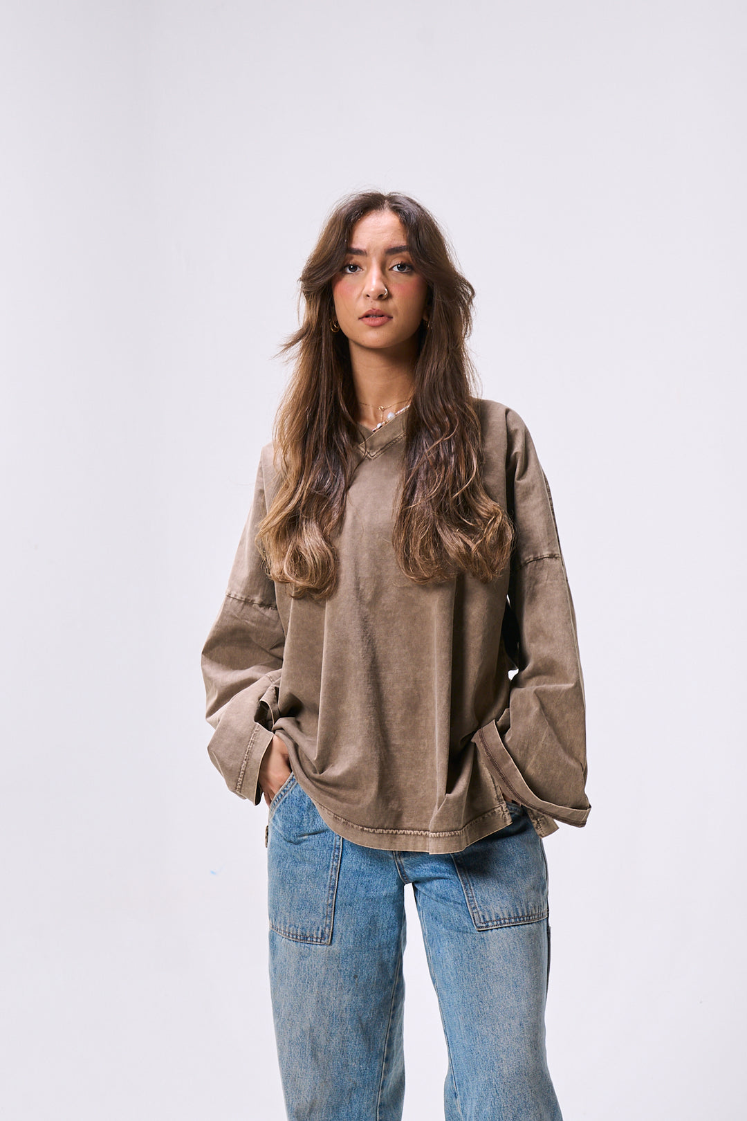 Wood Oversized Washed T-shirt