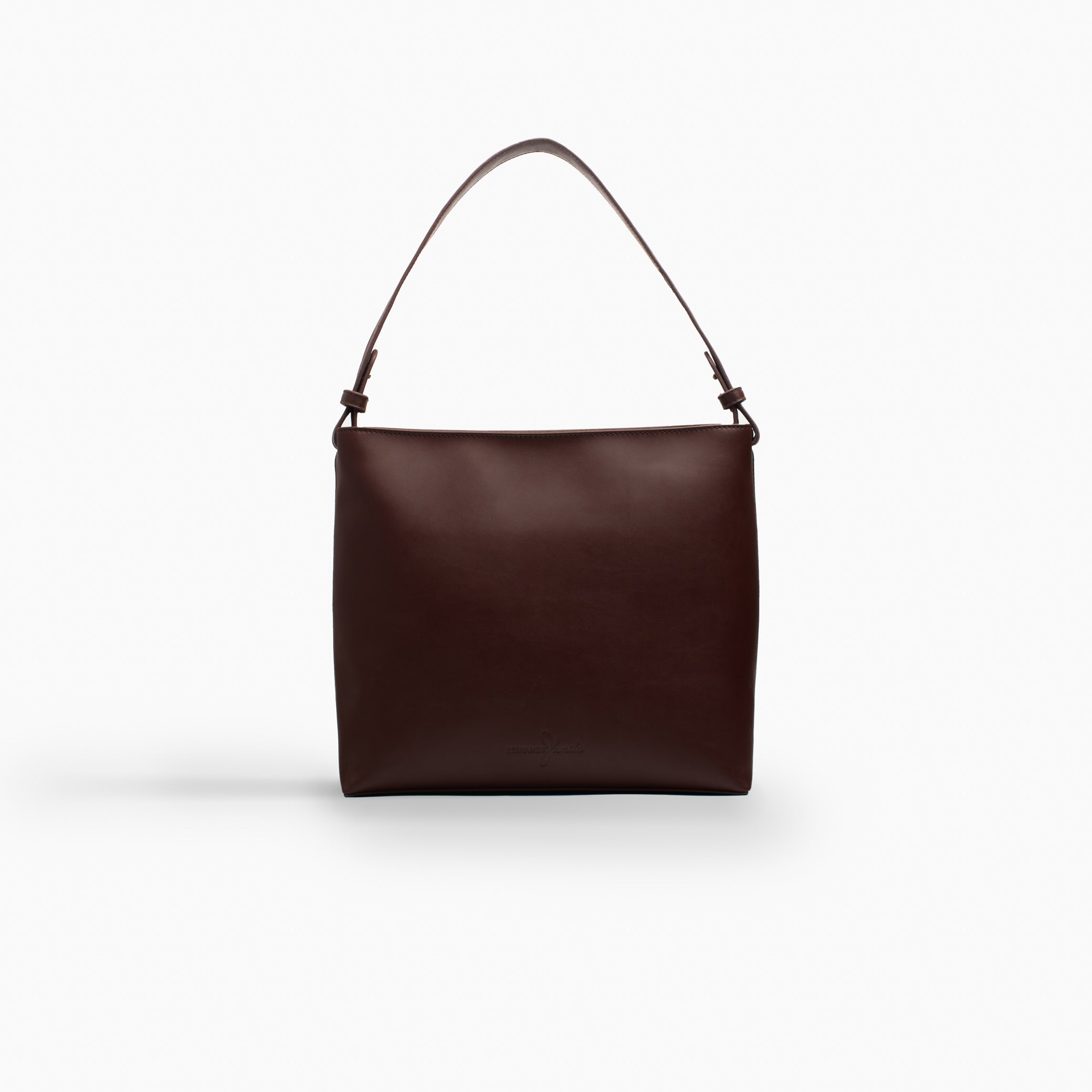 Her Leather Bag In Toffee