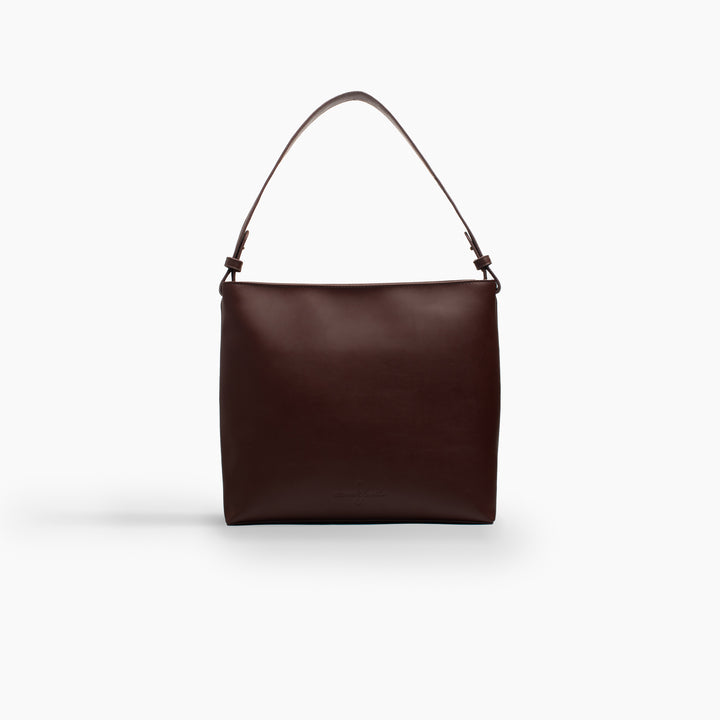 Her Leather Bag In Toffee