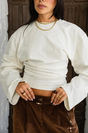 Hourglass Long Sleeve In Cream