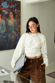 Hourglass Long Sleeve In Cream