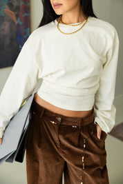 Hourglass Long Sleeve In Cream