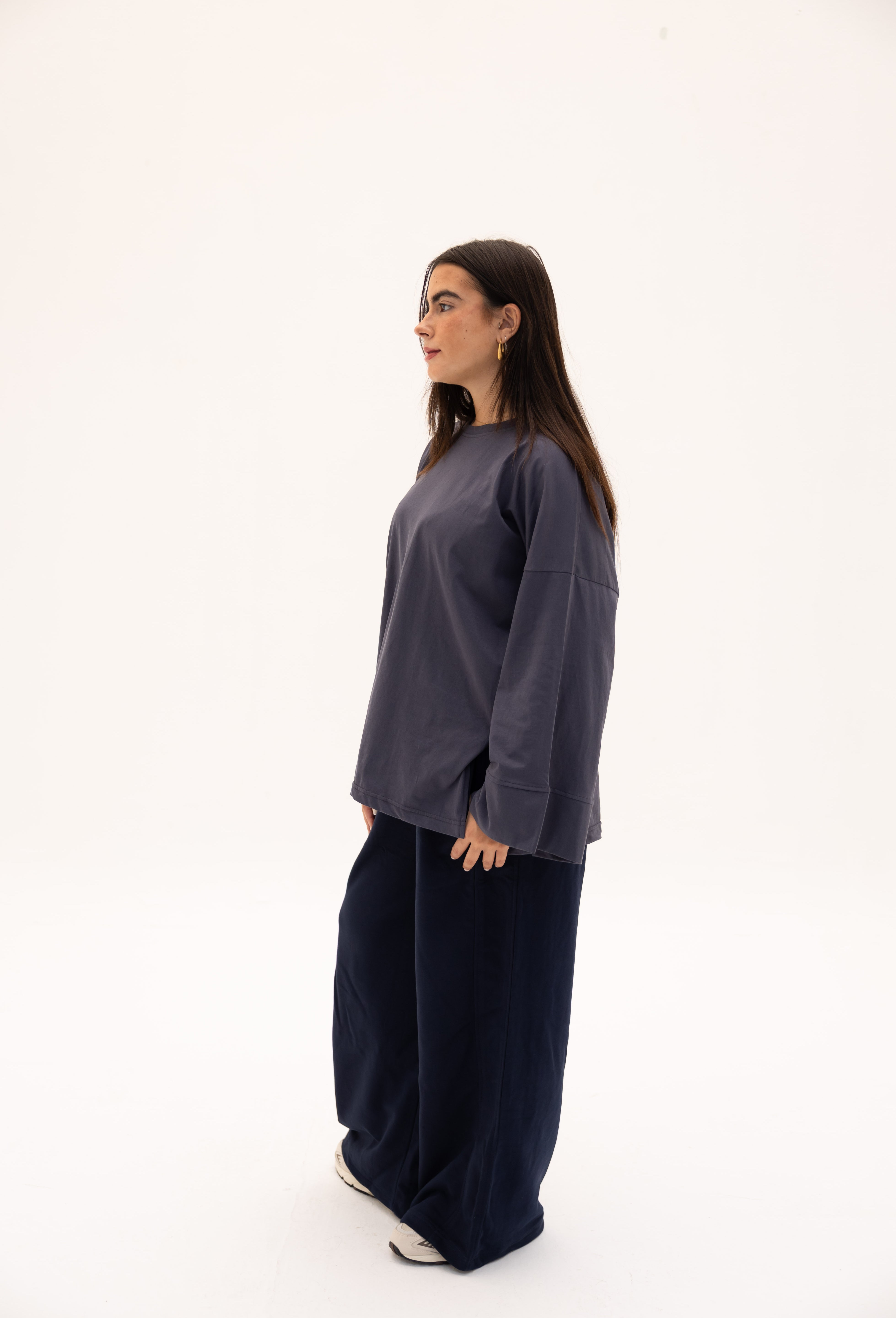 Origin Blouse In Ocean Grey