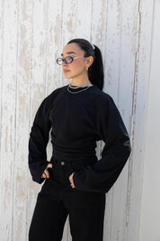 Hourglass long Sleeve In Black
