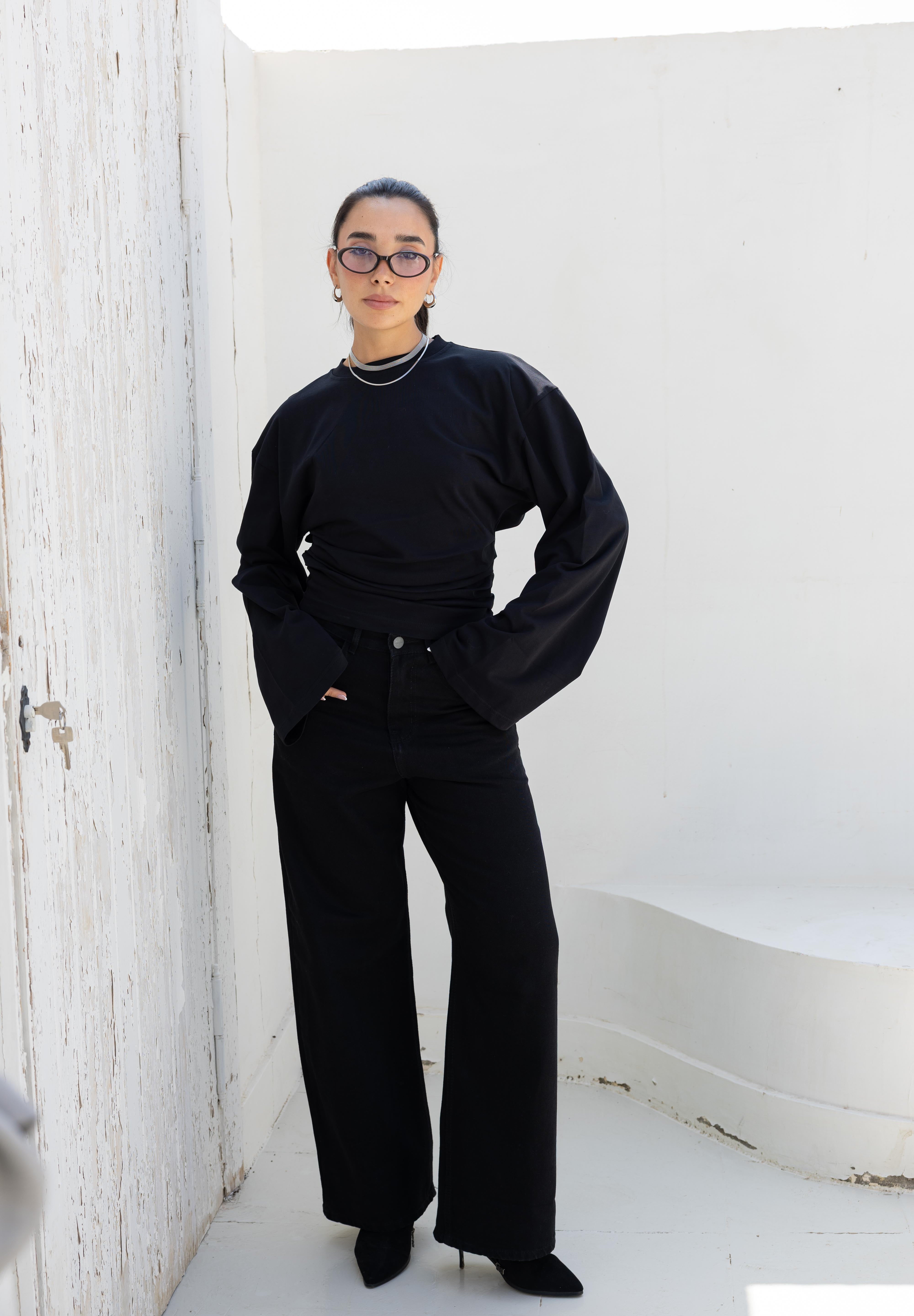 Hourglass long Sleeve In Black