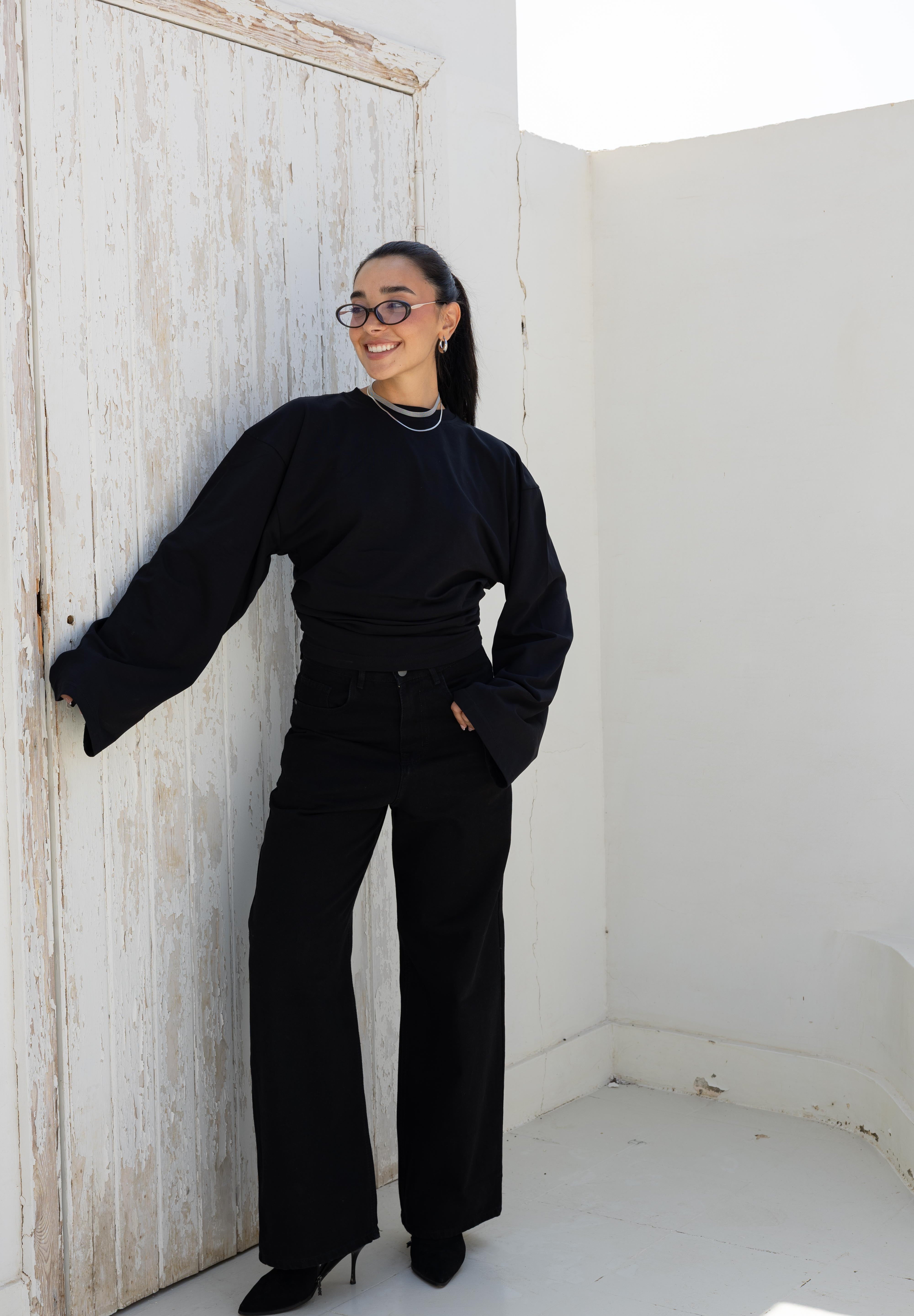 Hourglass long Sleeve In Black