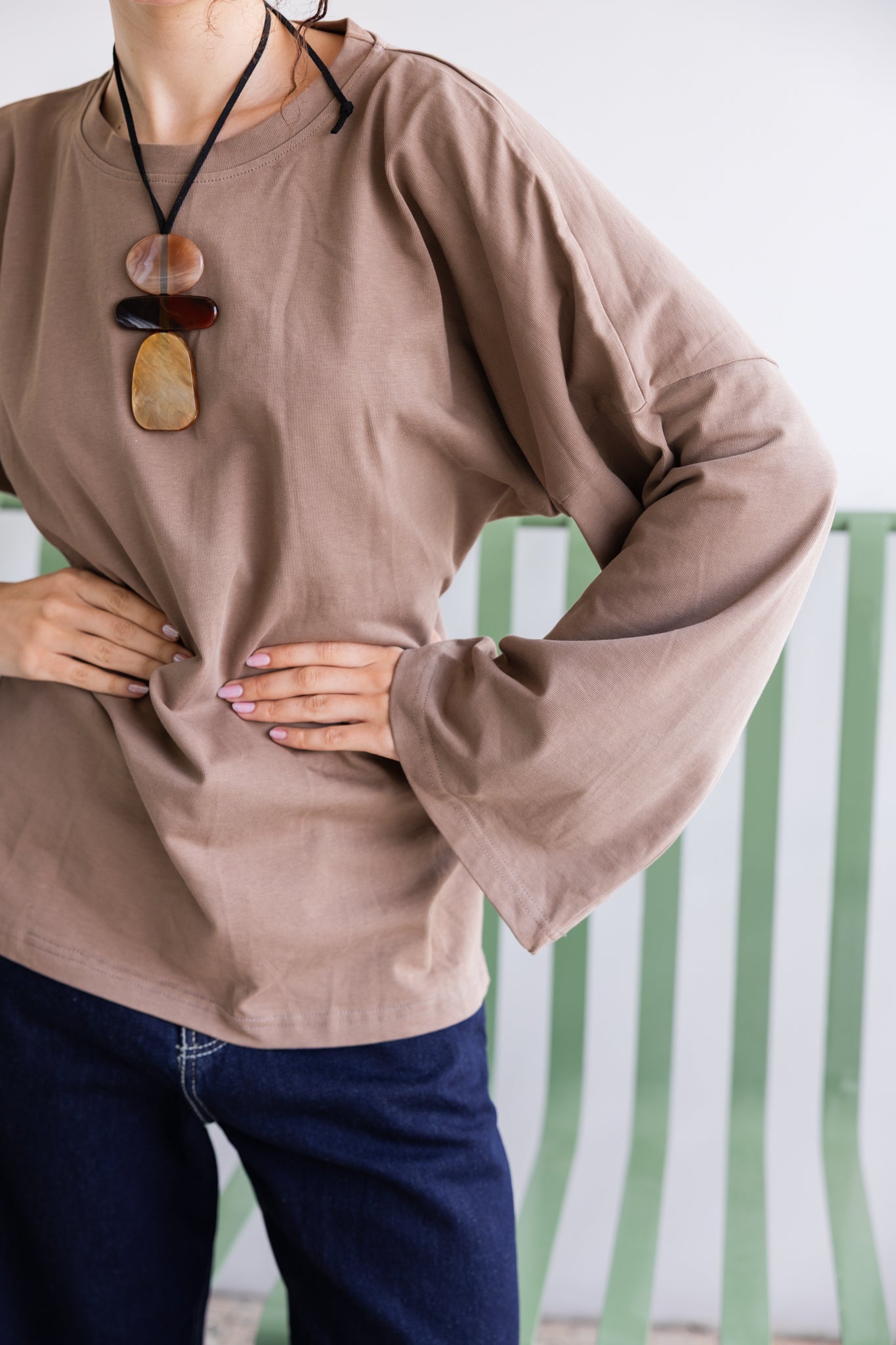 Softie Blouse In Cafe