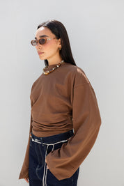 Hourglass Long Sleeve In Camel